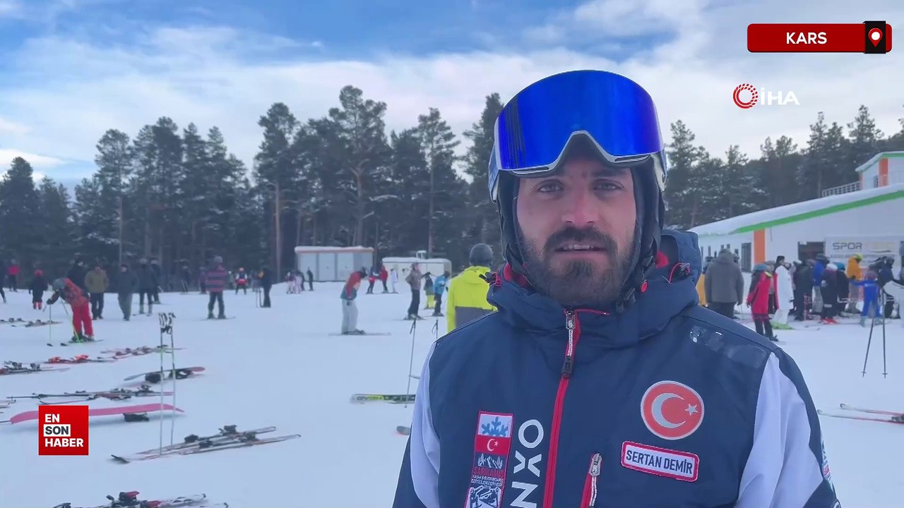 Sarıkamış Kayak Merkezi kristal kar yapısıyla yoğun ilgi görüyor