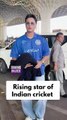 Cricketer Abhishek Sharma makes a stylish appearance at Mumbai airport