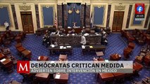 Legisladores demócratas frenan discurso bélico de Trump y defienden a México en Washington