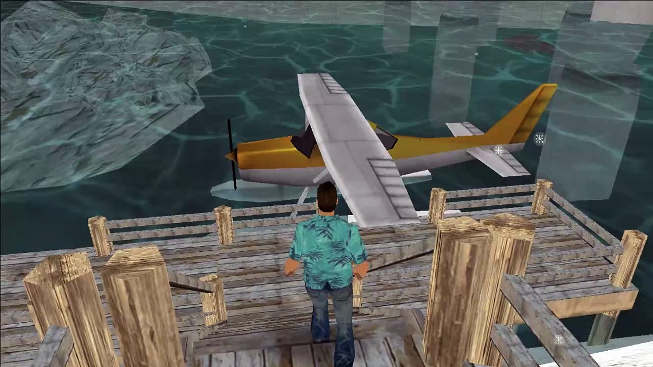 GTA Vice City,  Snow Conversion | Cold Day Mod | Video - 14, Flying a helicopter - First-person view