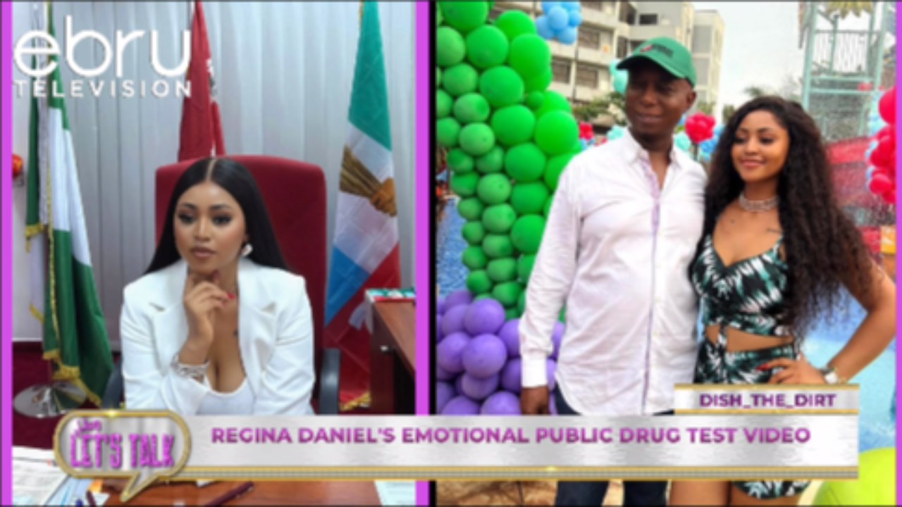 Regina Daniel`s Emotional Public Drug Test Video. #ebruletstalk