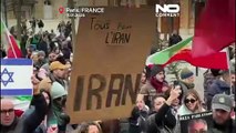 Miles de personas en París respaldan a los manifestantes iraníes y al príncipe heredero en el exilio