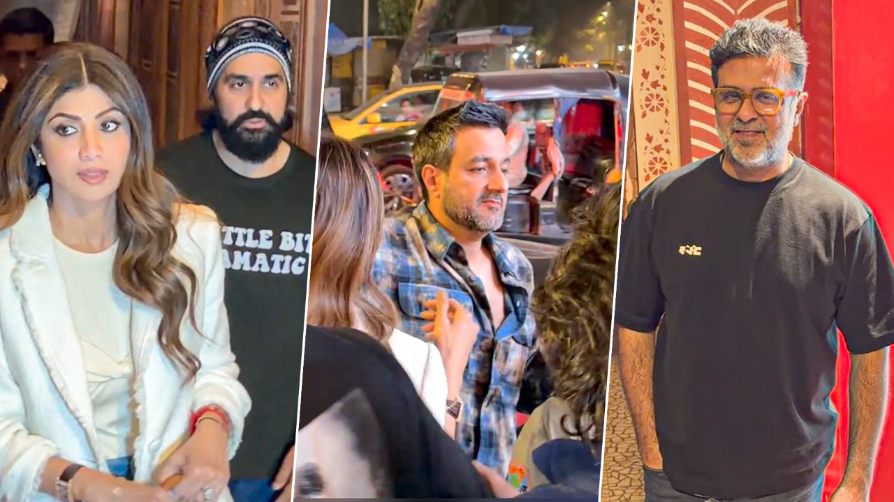 Shilpa Shetty & Raj Kundra Spotted Post Their Dinner Date With Pathaan Director Siddharth Anand And Harman Baweja