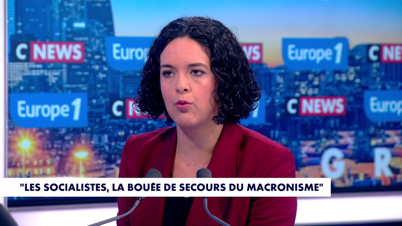Manon Aubry : «Le Parti socialiste démontre qu'il est la bouée de secours du macronisme»