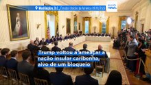 "Sugiro que façam um acordo agora, antes que seja demasiado tarde", diz Trump ao ameaçar Cuba