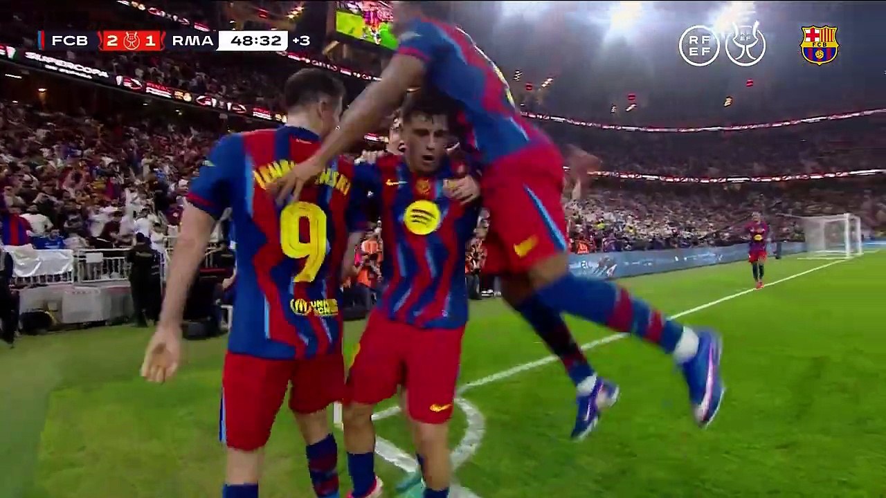 FC BARCELONA 3 vs 2 REAL MADRID ｜ SPANISH SUPER CUP FINAL ｜ EL CLÁSICO 🔵🔴