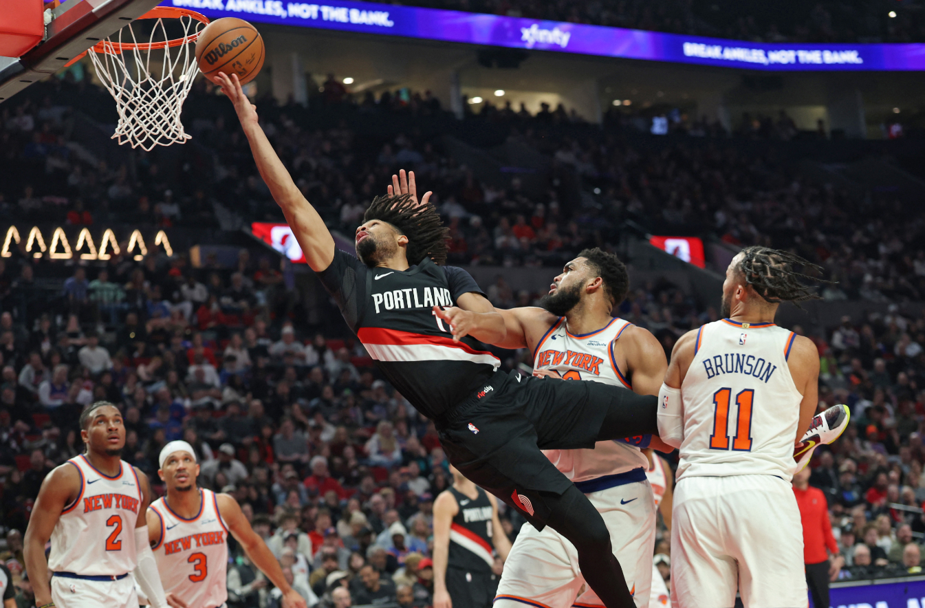 NBA : Jalen Brunson et les Knicks s'en sortent à Portland