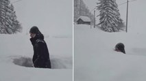 Neve da record in Svezia: cumuli fino a due metri e mezzo