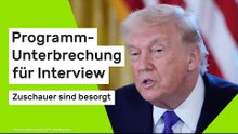 Donald Trump: Programm-Unterbrechung für Trump-Interview - Zuschauer sind besorgt