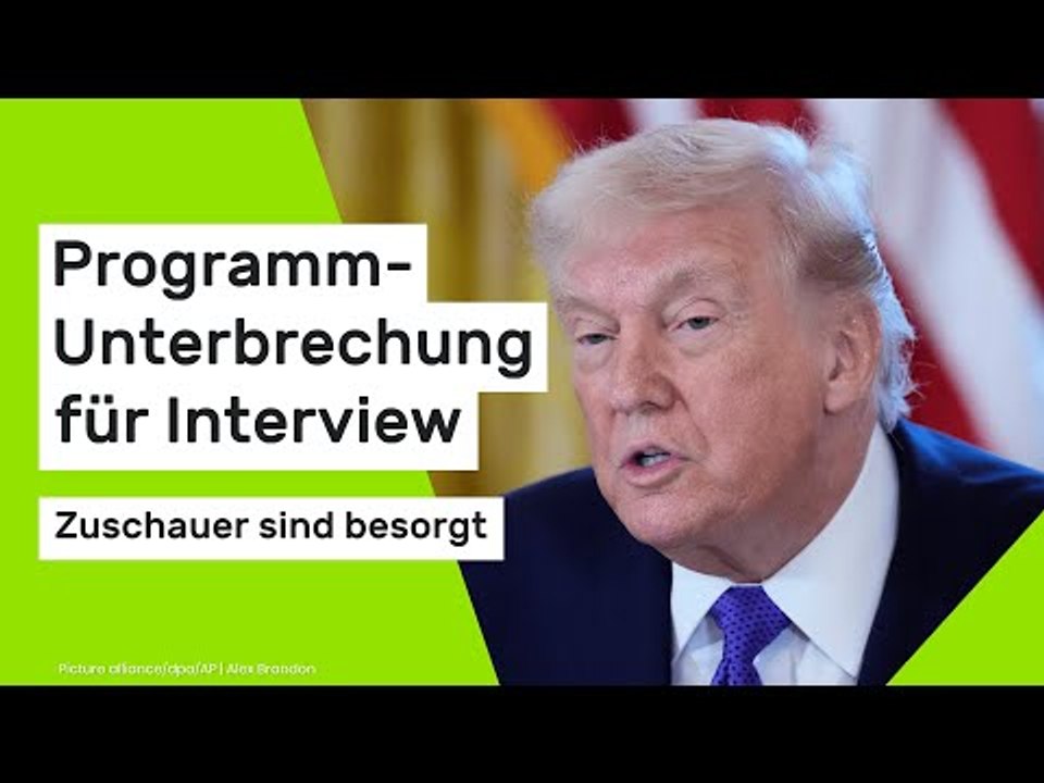 Donald Trump: Programm-Unterbrechung für Trump-Interview - Zuschauer sind besorgt