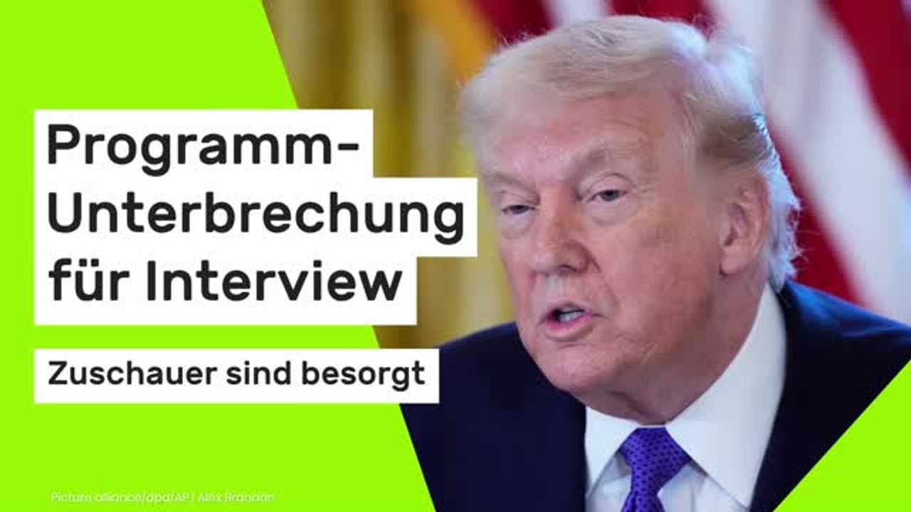 Donald Trump: Programm-Unterbrechung für Trump-Interview - Zuschauer sind besorgt