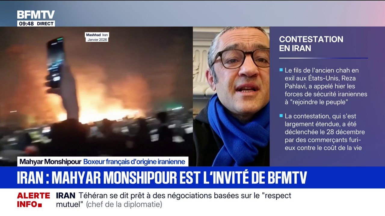Mahyar Monshipour, boxeur français d'origine iranienne: "La majorité des Iraniens (...) ne veut plus des mollahs"