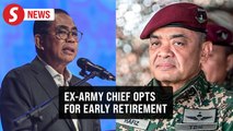 Ex-Army chief opts for early retirement to allow selection of new Armed Forces chief, says Khaled
