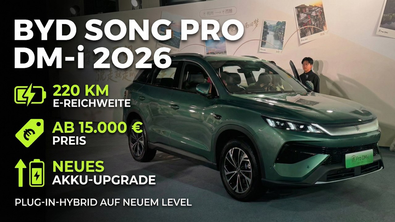 2026 BYD Song Pro DM-i: Plug-in-Hybrid auf neuem Level