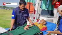 গঙ্গাসাগরে এসে অসুস্থ যোগীরাজ্যের পুণ্যার্থী, এয়ার অ্যাম্বুলেন্সে আনা হল কলকাতায়