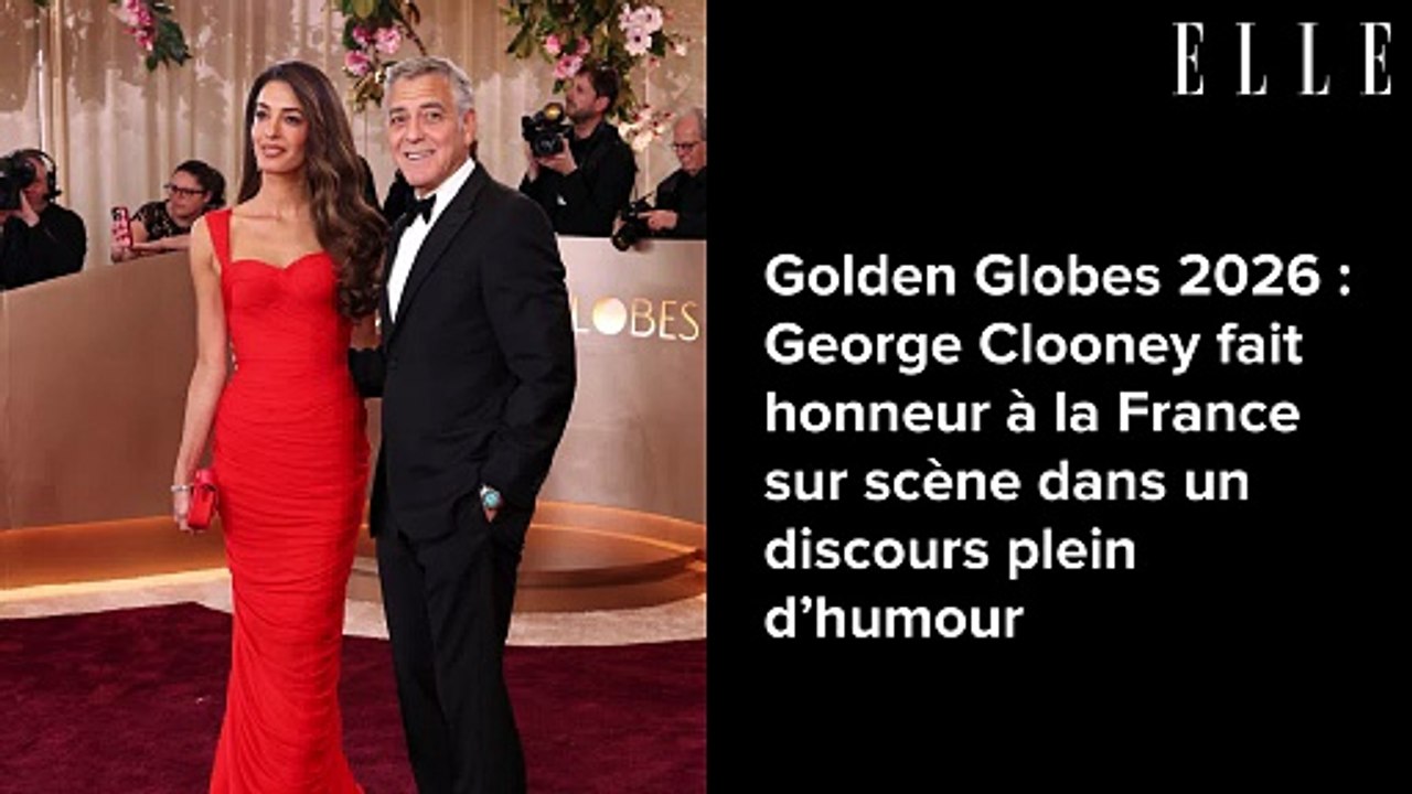 Golden Globes 2026 : George Clooney fait honneur à la France sur scène dans un discours plein d’humour