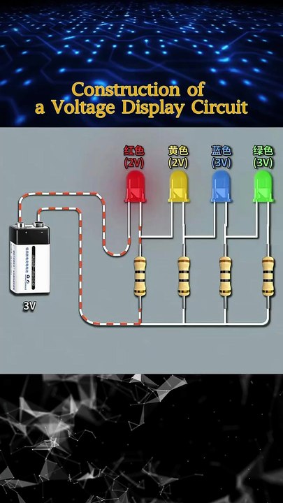 🌈 Build a Color-Coded Voltage Display - Full Tutorial Inside!