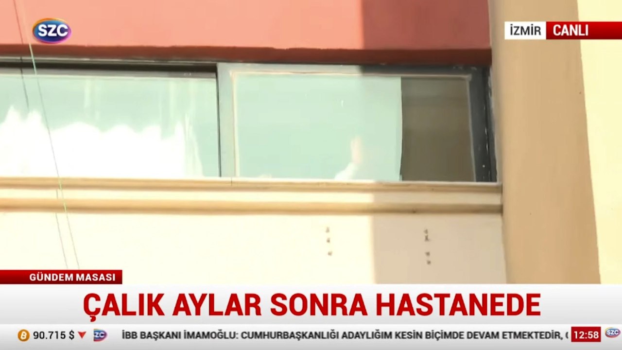 Murat Çalık hastane penceresinden ailesine ve CHP'lilere el salladı