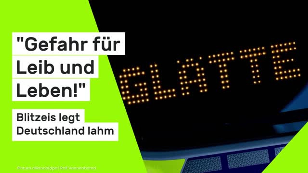 Unwetter-Alarm am 12.01.2026: "Gefahr für Leib und Leben!" Blitzeis legt Deutschland lahm