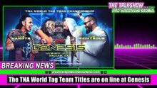 The TNA World Tag Team Titles are on the line at Genesis