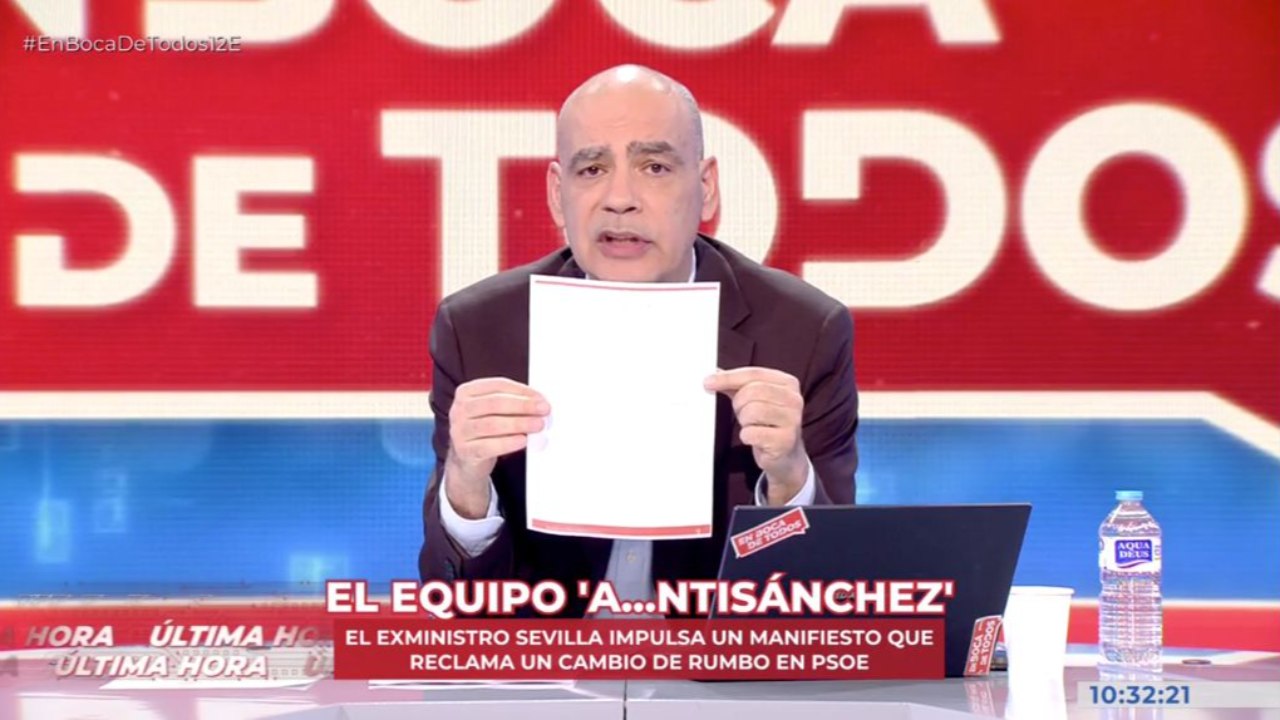 Nacho Abad estalla con la cobardía de Jordi Sevilla en su cacareado manifiesto anti Sánchez