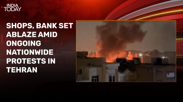 Video: Amid escalating unrest, shops, bank set ablaze in Tehran