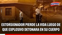 Comas: Extorsionador pierde la vida luego de que explosivo detonara en su cuerpo
