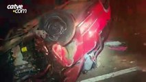 Motorista é ejetado após carro capotar na BR-376 em Apucarana