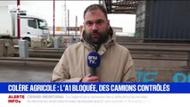 Des agriculteurs bloquent un péage de l'autoroute A1 pour contrôler la provenance du contenu des camions