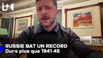 La Russie 'bat un record' en Ukraine / Guerre contre Kiev plus longue qu'avec l'Allemagne nazie