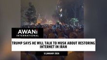 Trump says he will talk to Musk about restoring internet in Iran