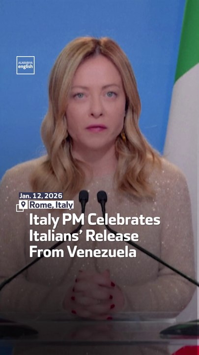 Italy PM Celebrates Italians’ Release From Venezuela