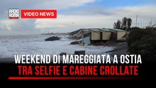 Ostia, mareggiata e onde fino a tre metri tra selfie e danni da erosione