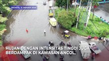 Penampakan Banjir di Jalur Tol Bandara hingga Ancol-Mangga Dua