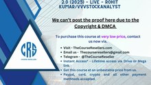 Thecourseresellers.com - "Champion Trading Mentorship Program 2.0 (2025) – LIVE – Rohit Kumar/VVVstockanalyst "