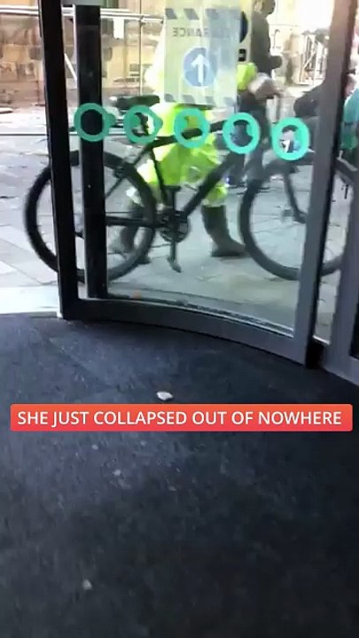 Woman Collapses Outside University || ViralID