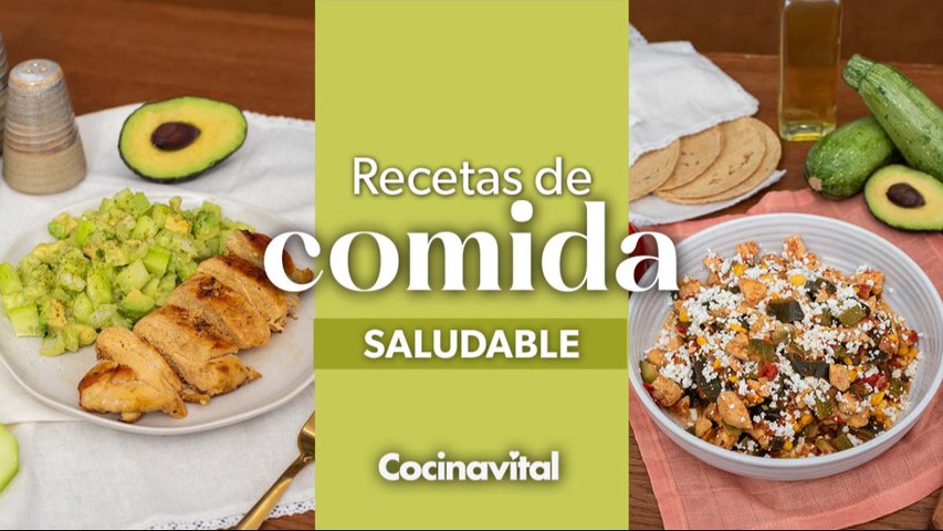 4 recetas de comidas saludables para menú semanal