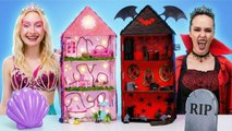 MERMAID contre VAMPIRE Bataille de Maison de Rêve ! MEILLEURS Hacks de Rénovation de Chambre DIY