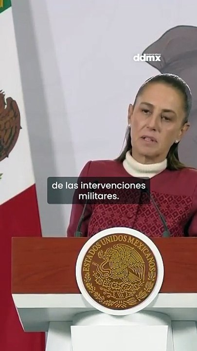 "Nosotros estamos en contra de las intervenciones militares": Sheinbaum tras llamada con Trump