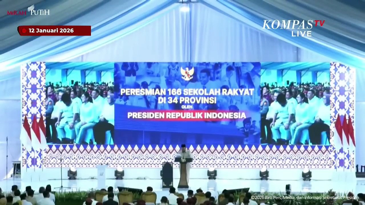 [FULL] Pidato Prabowo Bakar Semangat Siswa-Siswa Sekolah Rakyat: Anak-anakku Jangan Kau Kecil Hati!