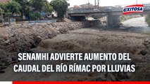 Senamhi advierte un ligero aumento del caudal del río Rímac por lluvias
