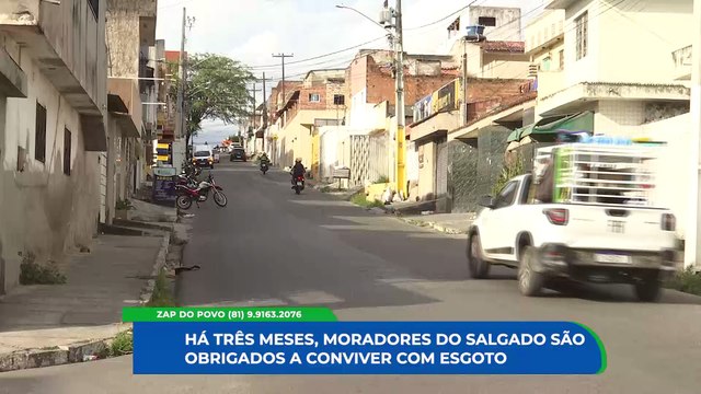 Crise de Saneamento no Bairro do Salgado: Esgoto Estourado na Rua Carneiro Vilela afeta a Vida dos Moradores