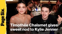 Timothée Chalamet gives sweet nod to 'partner' Kylie Jenner in Golden Globes 2026 speech