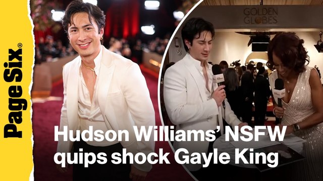 'Heated Rivalry' star Hudson Williams shocks Gayle King NSFW remarks at Golden Globes 2026