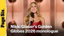 Nikki Glaser pokes fun at Epstein files, drags Leonardo DiCaprio in Golden Globes 2026 monologue