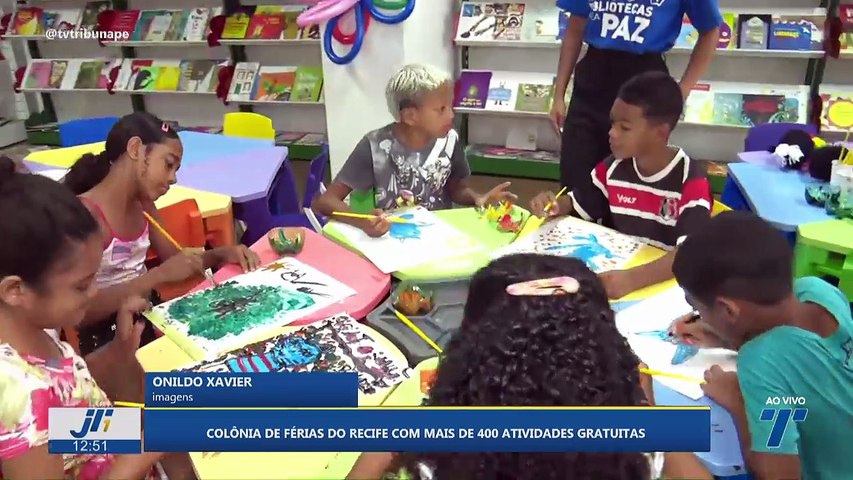 Colônia de férias do Recife com mais de 400 atividades gratuitas