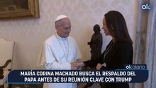María Corina Machado busca el respaldo del Papa antes de su reunión clave con Trump