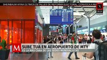 TUA del Aeropuerto de Monterrey se dispara rumbo al Mundial 2026