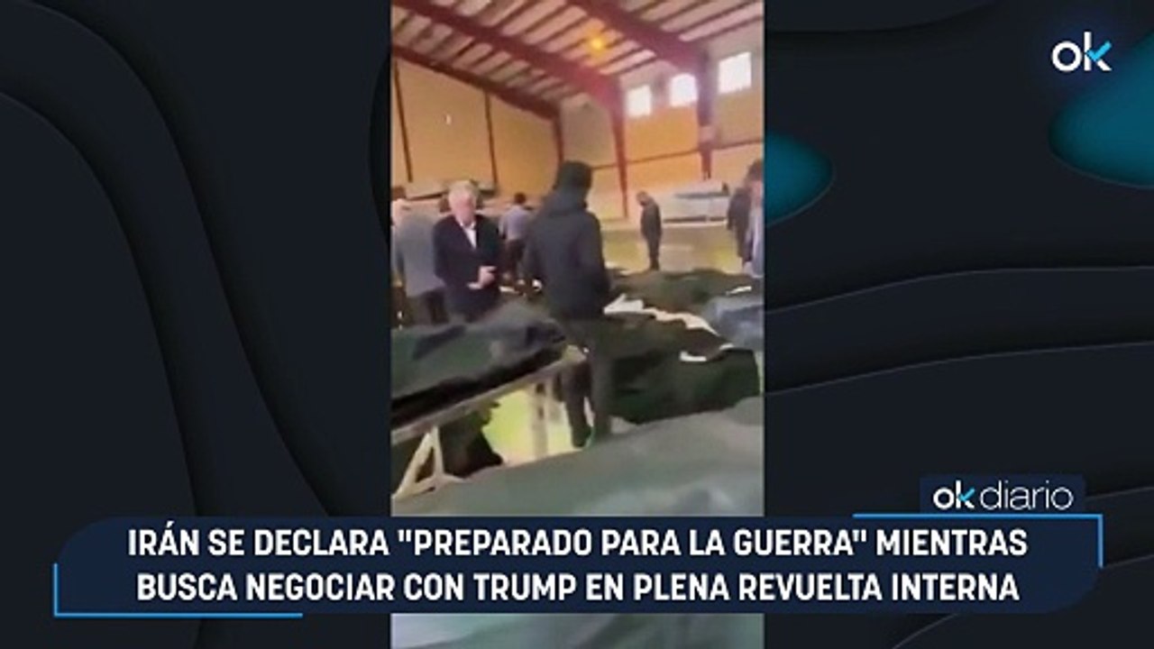 Irán se declara "preparado para la guerra" mientras busca negociar con Trump en plena revuelta interna