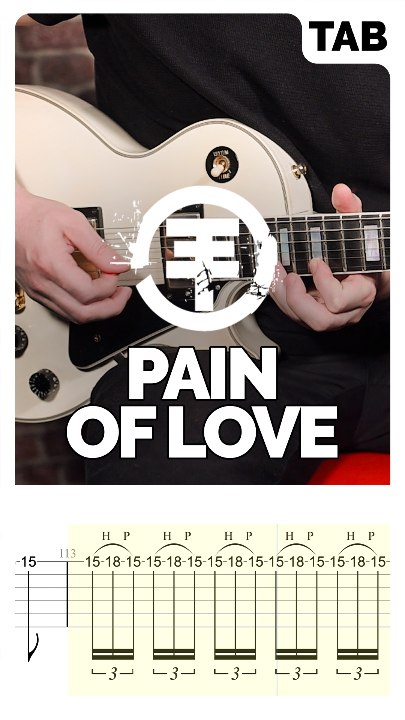 Tokio Hotel - Pain Of Love (Guitar Tab)